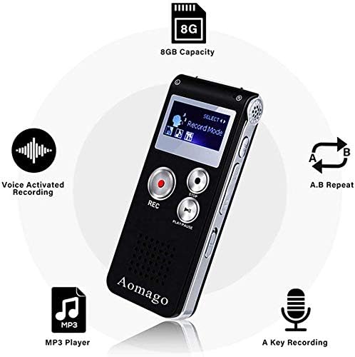 64GB Digital Voice Recorder Voice Activated Recorder for Lectures, Meetings