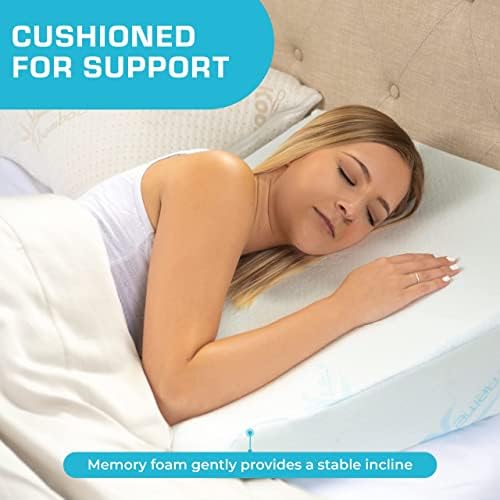 Xtreme Comforts Wedge Pillow Headboard | 7 Inch Bed Wedge Pillow Cushion for Sleeping, Reading, and Lounging | Multi-Use Support for Upright Rest