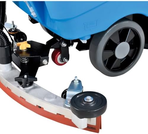 Global Industrial Commercial Electric Walk-Behind Ergo Auto Floor Scrubber | Ergonomic Scrubber, Corded, 17" Cleaning Path, 9.2 Gallon Solution Tank