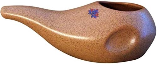 Best Rated Ceramic Neti Pot - Ergonomic Design and Hand-Made, Seafoam Green