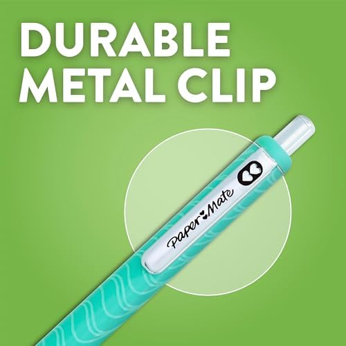 Paper Mate InkJoy Gel Pens, Black, Medium Point (0.7mm), Comfort Grip, 10 Count - Fast Drying Ink, Smooth Writing, Office Supplies