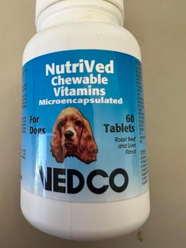 NutriVed Calcium Plus Chewable Tablets for Dogs (60 Count)