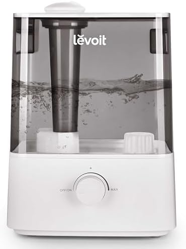 Levoit Humidifiers for Bedroom Large Room, 6L, 60H Runtime, 26dB, Smart App