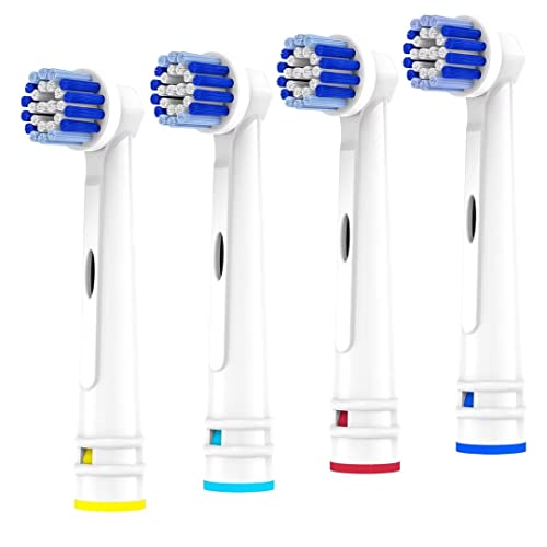 Replacement Toothbrush Heads Compatible with Oral B Braun | Professional 4Pack Electric Toothbrush Replacement Brush Heads for Oral-B Pro Precision Clean and More,Soft Dupont Bristles