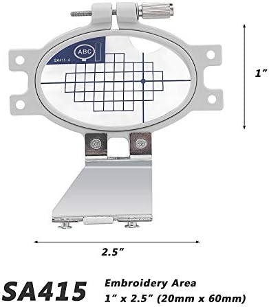 Sew Tech Embroidery Hoop for Brother, 4.3x7.1in 110x180mm SA418 EF33 Frame