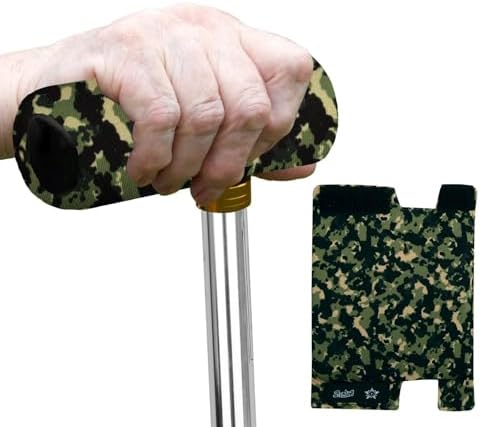 SPRING SEAON Cane Handle Pad Cover,T-Handle Grip Cushion for Walking Canes