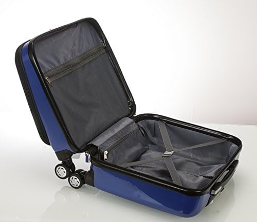 Rockland Revolution Hardside Rolling Computer Case, Carry-On, Silver