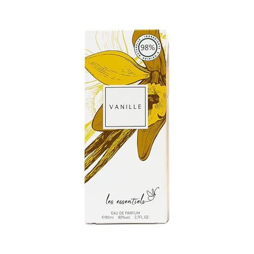 Les Essentiels Vanille EDP Spray - Floral Amber Fragrance - Perfume for Women - Opens with Notes of Jasmine and Ylang Ylang - 2.7 oz