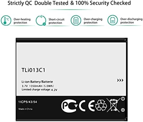 Battery TLi013C1 for TracFone Alcatel My Flip Myflip A405DL Replacement