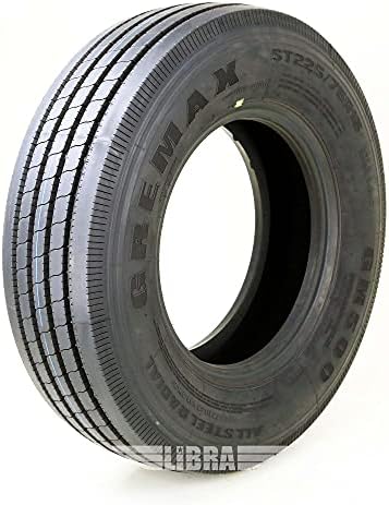 Set 4 Heavy Duty All Steel Trailer Tires 225/75R15 14 Ply 124/121M 11150
