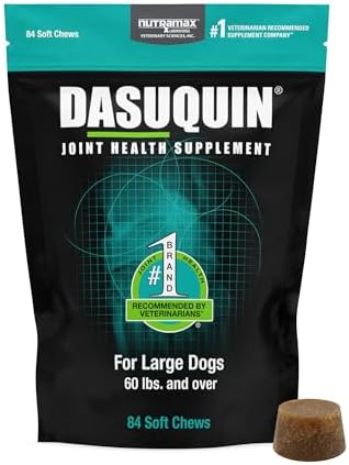 Nutramax Dasuquin Joint Supplement, Small/Med Dogs, Soft Chews, 84ct | Glucosamine and Chondroitin Joint Health Supplement for Dogs under 60 lbs, Soft Chews, With ASU, All Ages