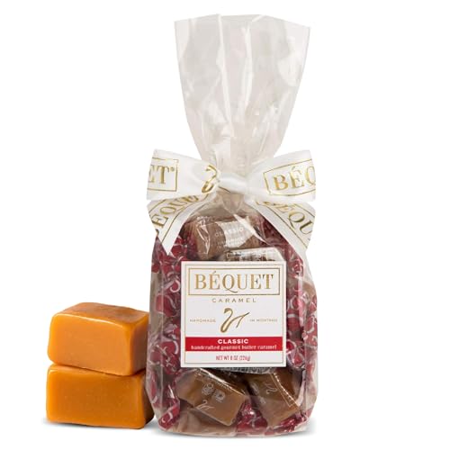Béquet Classic Caramels - Soft Gourmet Candy - 24oz Resealable Pouch