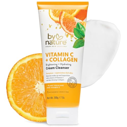 By Nature Vitamin C + Collagen Face Cream Cleanser - 7 oz