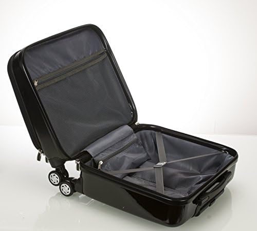 Rockland Revolution Hardside Rolling Computer Case, Carry-On, Silver