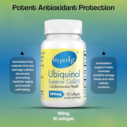 Ubiquinol CoQ10 100mg -2 Pack | Active Form of CoQ10 | Enhanced Absorption | Cellular Energy & Antioxidant Support | Non-GMO, Gluten-Free