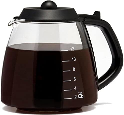Medelco 12 Cup Millennium Style Carafe, Black GL312