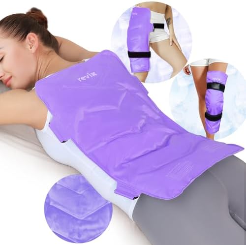 REVIX XXL Full Back Ice Pack Wrap, Large Gel Packs for Injuries Reusable