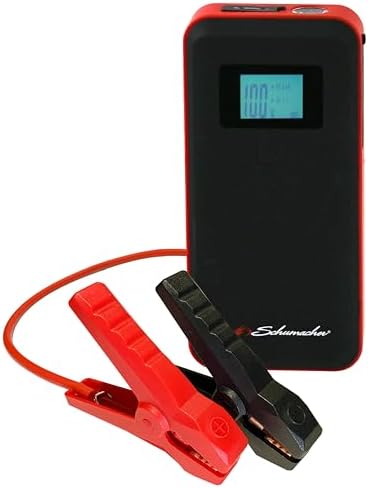Schumacher Electric 1000 Peak Amp 12V Portable Lithium Car Battery Jump Starter & Power Pack - Lithium Ion Jump Box - with USB Charging & LED