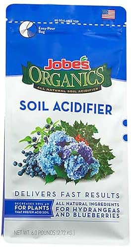Jobe's Organics Granular Soil Amendment, Organic Soil Acidifier for Blueberry and Hydrangea Plants, 6 lbs Bag