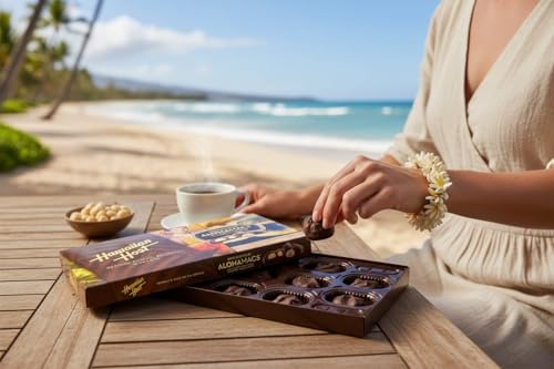 Hawaiian Host Alohamacs Dark Chocolate Covered Macadamia Nuts (1 Box)