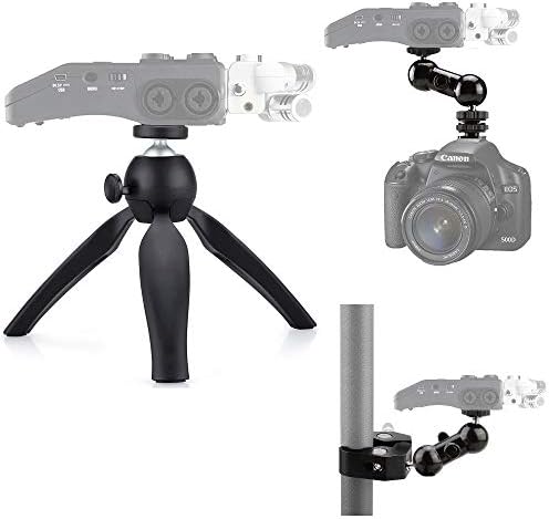 3-in-1 Zoom Recorder Tripod, Clamp Mount Stand Accessory Kit for Zoom Recorder H6 H5 H4n H2n H1n