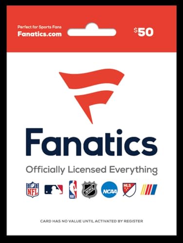 Fanatics Physical Gift Card - $25