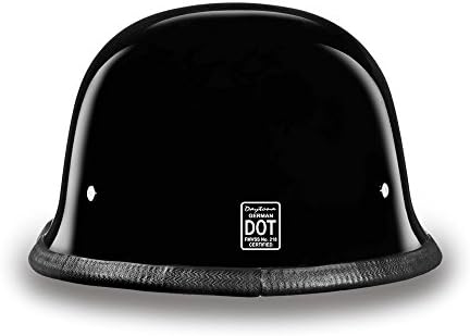 Daytona Half Shell German Motorcycle Helmets, DOT Approved for Superior Safety and Style – Comfortable, Durable, and Perfect for Riders Who Want a Retro Look with Modern Protection Standards