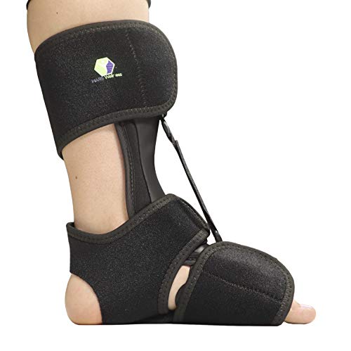Comfort Dorsal Night Splint - For Plantar Fasciitis, Achilles Tendinitis | Pain Relief from Drop Foot, Heel Spurs - Small/Medium