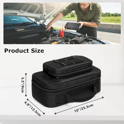 Carrying Case Compatible with Halo Bolt Portable Car Jump Starter | for 58830/57720/Air 58830/ACDC Max 55500 mWh/Air +/Air + 55500mAh USB Power Bank