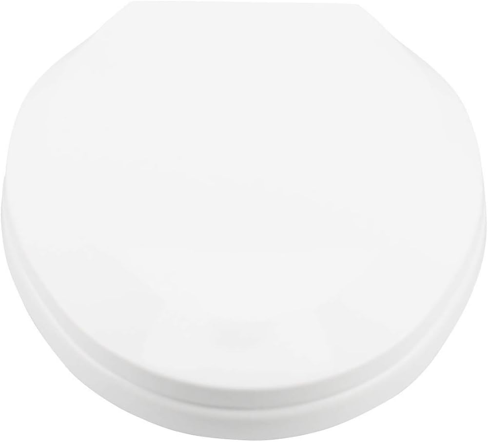 Renovators Supply Manufacturing Plastic Soft Close Toilet Seat Elongated Quiet-Close Lid, Contoured Seat, Easy to Install and Clean, Grip-Tight Bumpers with Adjustable Mounting Hardware, Black