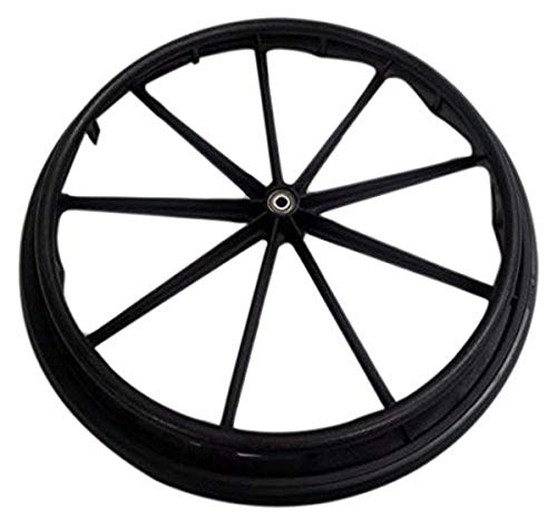 Graham-Field 24" x 1" Wheel and Black Handrim with Hubcap for Traveler SE, Wheelchair Parts and Accessories, 90763050