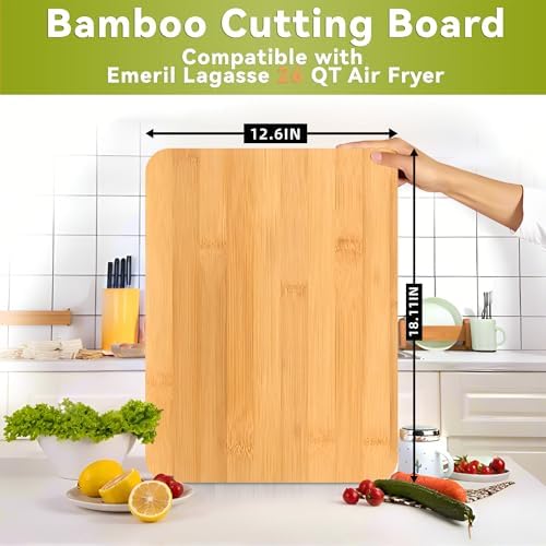 Accessories for Emeril Lagasse 26 QT Extra Large Air Fryer | Cutting Board for Emeril Lagasse Air Fryer with Heat Resistant Silicone Feet