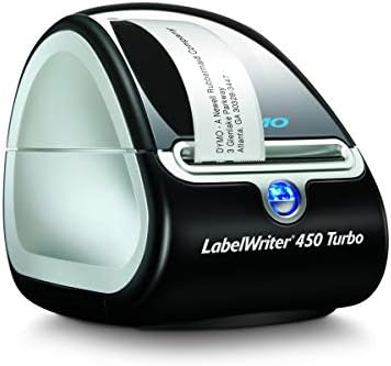 DYMO LabelWriter 450 Turbo Direct Thermal 600 x 300DPI Black,Silver Label Printer
