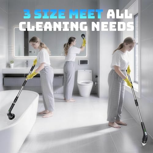 Electric Spin Scrubber, 2-Speed Cleaning Brush