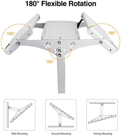 CHARON 300W LED Flood Light, 24000LM Super Bright Outdoor Security Lights with Wider Lighting Angle, 6000K Daylight White