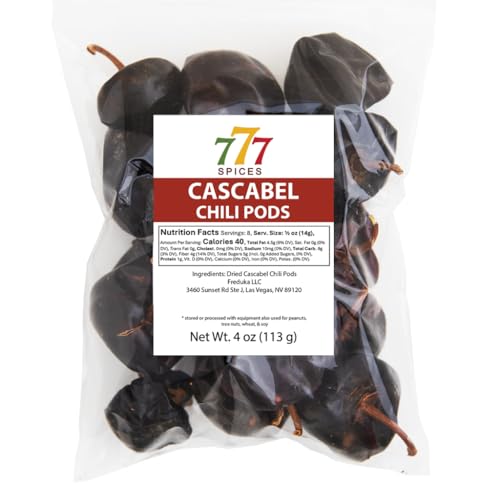 4oz Cascabel Dried Chile Peppers Whole Pods