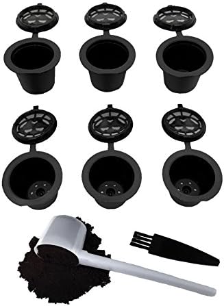 Nespresso Capsules Refillable - Reusable Coffee Pods For Nespresso Cups - OriginalLine Compatible - Pack of 6