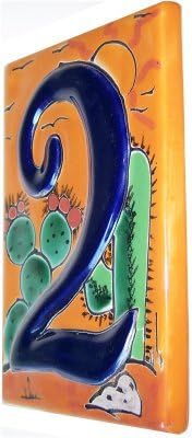 Desert Talavera Ceramic House Number Two