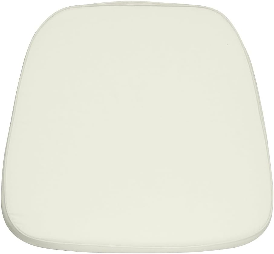 Flash Furniture Soft Black Fabric Chiavari Chair Cushion | Soft Fabric, Hook and Loop Fastener, Replacement Cushion
