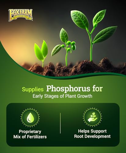 Happy Frog Jump Start Fertilizer - 3-4-3 Blend with Calcium & Mycorrhizal Fungi - Supports Early Growth & Root Development - Phosphorus Fertilizer