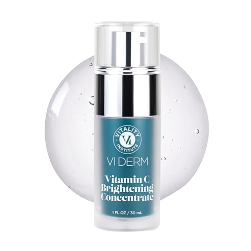 VI Derm Vitamin C Brightening Concentrate – Age-Defying Face Formula with 10% THD Ascorbate, Support for Dark Spots, Uneven Skin Tone