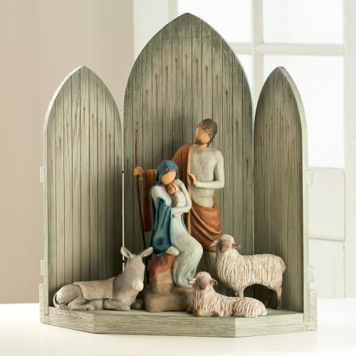 Willow Tree Gentle Animals of the Stable, Hand-Painted Figures, 3-Piece Set | Extends the Willow Tree Nativity Scene, Designed by Artist Susan Lordi