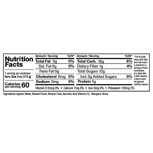 Zee Zees Mango Peach Applesauce Cups, Unsweetened, All Natural, No Sugar Added, 4 oz Cups, 24 pack
