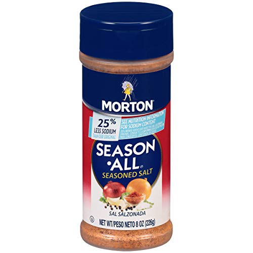 Morton Season-All Seasoned Salt, Less Sodium, 8 Ounce