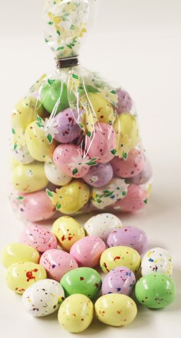 Scott's Cakes Speckled Chocolate Malted Eggs in a 1 Pound Bunny Hop Bag