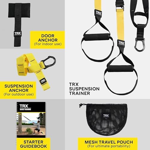 TRX All-In-One Home Gym System – Complete Suspension Training Kit for Strength Training, HIIT & Full-Body Workouts at Home or Outdoors