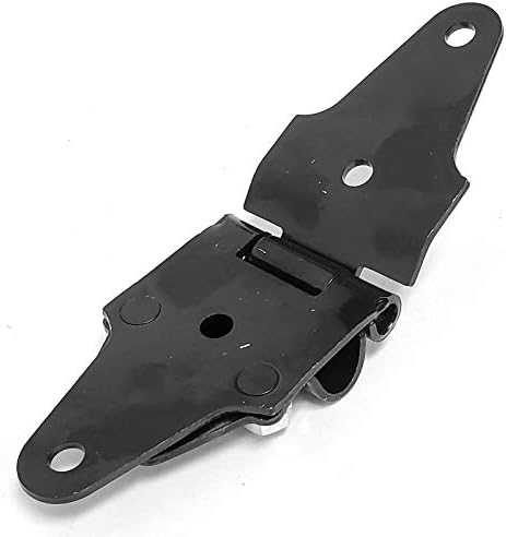 6 Set x Transglobal Mild Steel Roll Up End Hinge (Black)+Nylon Roller (2.00") Works with Freight Trailer Truck Roll Up Door (TG-1209-A, TG-3228)
