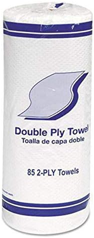 Whitehall 1797 Kitchen Roll Towels, 2-Ply, 11-Inch, White, 85/Roll, 30 Rolls/Carton