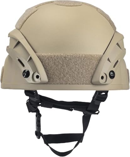 Tactical Airsoft Paintball MICH 2000 Helmet with Side Rail & NVG Mount