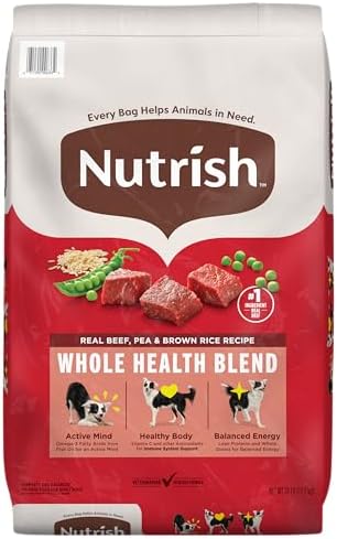 Nutrish Dry Dog Food, Beef, Pea & Brown Rice, 28 lb. Bag (Rachael Ray)
